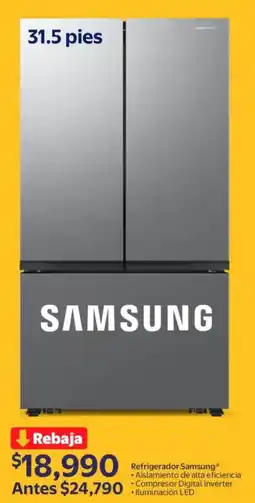 Walmart Samsung refrigerador oferta
