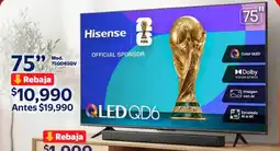 Walmart Hisense smart tv 75" oferta