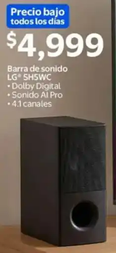 Walmart Lg barra de sonido SH5WC oferta
