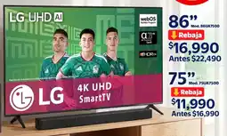 Walmart LG smart tv 86" oferta
