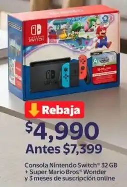 Walmart Nintendo switch consola oferta