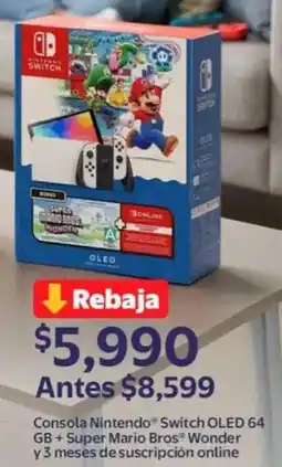 Walmart Nintendo switch consola oled oferta