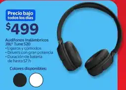 Walmart Jbl audifonos inalámbricos tune 520 oferta