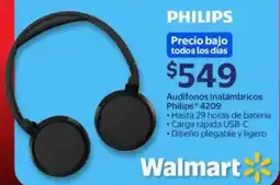 Walmart Philips audífonos inalámbricos oferta