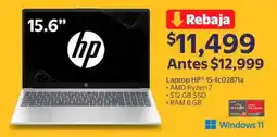 Walmart HP laptop 15-fc0287la oferta