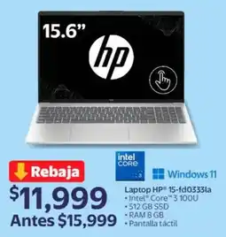 Walmart HP laptop 15-fd0333la oferta