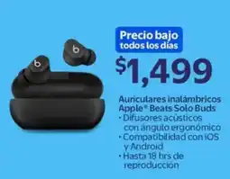 Walmart Apple auriculares inalámbricos beats solo buds -difusores acústicos oferta