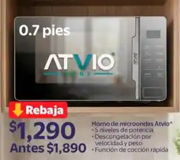 Walmart Atvio horno de microondas oferta
