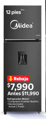 Walmart Midea refrigerador oferta