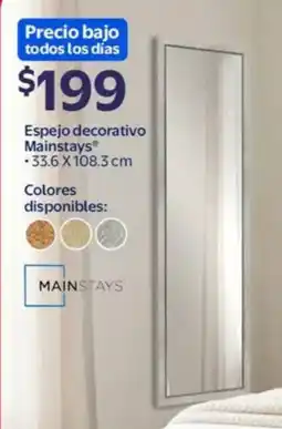 Walmart Mainstays espejo decorativo oferta