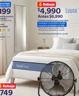 Walmart Luuna Colchón matrimonial oferta