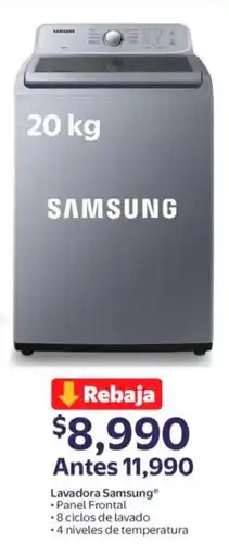Walmart Samsung lavadora panel frontal oferta