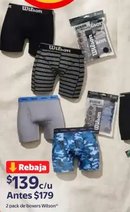 Walmart Wilson boxers oferta