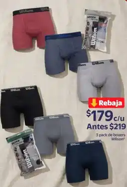 Walmart Wilson boxers oferta