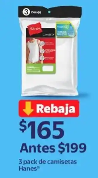 Walmart Hanes camisetas oferta