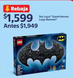 Walmart Set lego superhéroes logo batman oferta