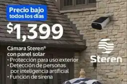 Walmart Steren cámara con panel solar oferta