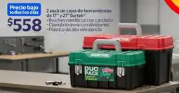 Walmart Surtek cajas de herramientas de 17" y 21" oferta