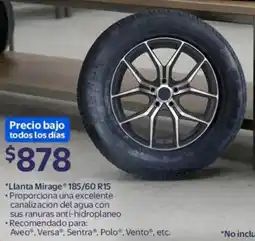 Walmart Llanta mirage 185/60 R15 oferta