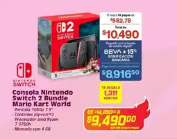 Soriana Mercado Consola Nintendo Switch 2 Bundle Mario Kart World oferta