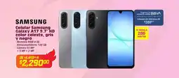 Soriana Mercado Celular Samsung Galaxy A17 9.7" HD oferta