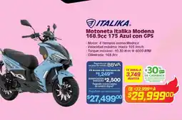 Soriana Mercado Motoneta Italika Modena 168.9cc 175 Azul con GPS oferta