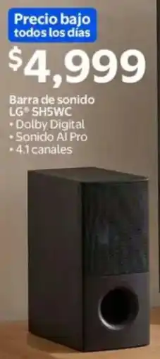 Walmart LG barra de sonido oferta