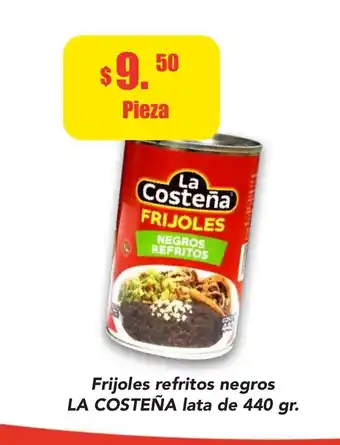 Super Aki Frijoles Refritos negros La Costeña Lata de 440gr oferta