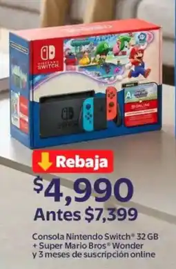 Walmart Nintendo switch consola oferta