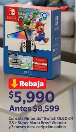 Walmart Nintendo switch consola oled oferta