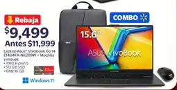 Walmart Asus laptop vivobook Go 14 E1404 FA-NK209W + mochila oferta