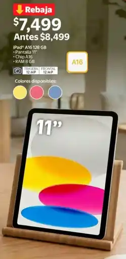 Walmart iPad A16 oferta