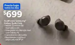 Walmart Samsung galaxy buds core audifonos oferta