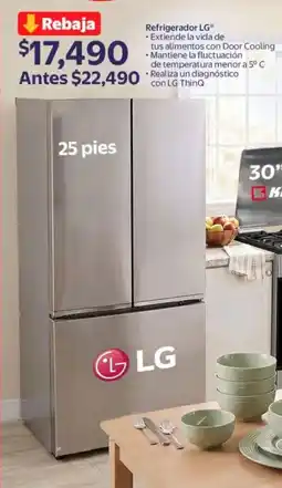 Walmart Lg refrigerador oferta