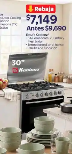 Walmart Koblenz estufa oferta