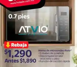 Walmart Atvio horno de microondas oferta