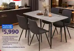 Walmart Hometrends comedor oferta