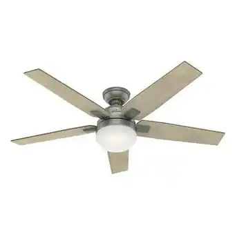 Costco Hunter, Ventilador de Techo Apex 52" Plateado Mate oferta