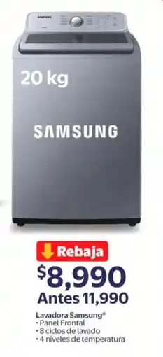 Walmart Samsung lavadora panel frontal oferta
