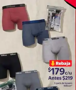 Walmart Wilson boxers oferta