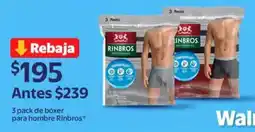 Walmart Rinbros bóxer para hombre oferta