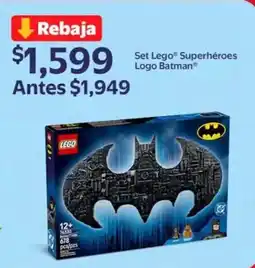 Walmart Set lego superhéroes logo batman oferta