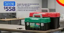 Walmart Surtek 2 pack de cajas de herramientas de 17" y 21" oferta