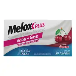 Farmacias YZA Melox Plus Cereza 50 Tabs oferta