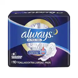Farmacias Benavides Nocturna Ultra Invisible Toallas Femeninas Extra Largas Flujo Super Abundante Seda-Sec oferta