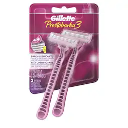 Farmacias YZA Gillette Prestobar 3 Desech Fem 2 Pzas oferta