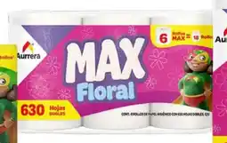 Bodega Aurrerá Aurrera max floral papel higiénico oferta
