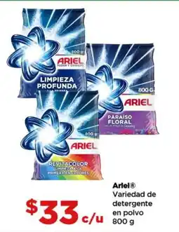 Bodega Aurrerá Arlel variedad de detergente en polvo oferta