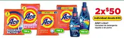 Bodega Aurrerá Arlel o ace variedad de detergente líquido o en polvo oferta