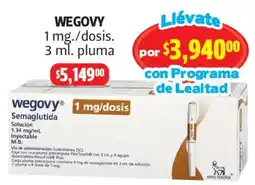 Farmacias Guadalajara Wegovy pluma oferta